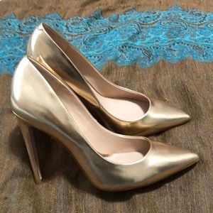 Gold Aldo Stiletto Heels